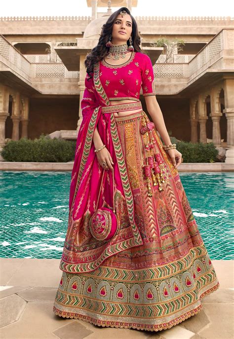 Mustard Banarasi Silk Circular Lehenga Choli 260127