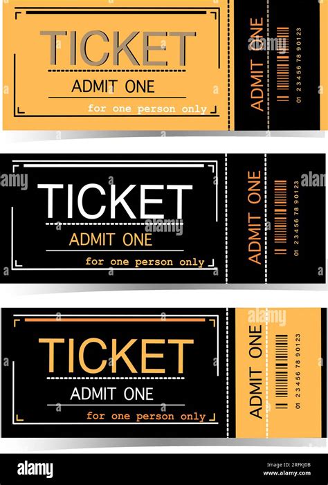 Vector Ticket Design Stock Vector Image Art Alamy