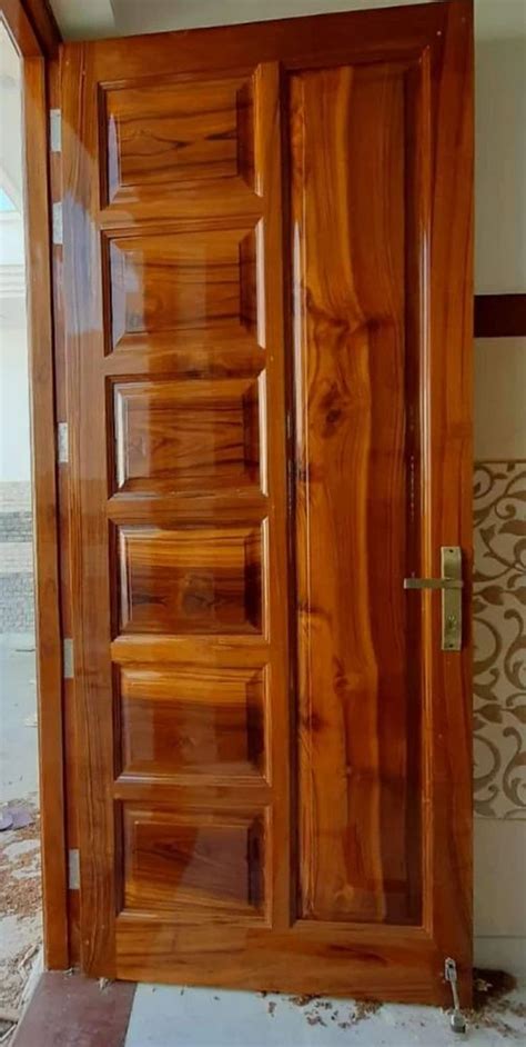 Interior Brown Pine Wood Flush Door For Home At 550 Sq Ft In