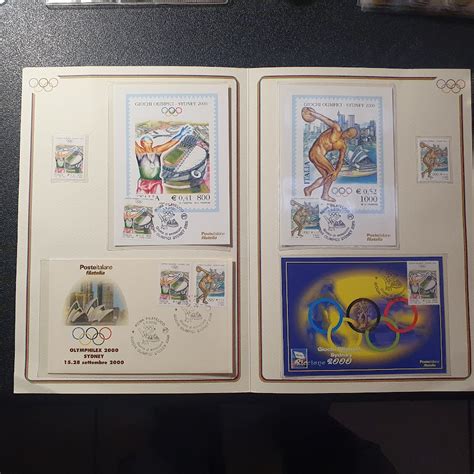 Album O Folder Emesso Delle Poste Italiane Giochi Olimpiadi Sydnay