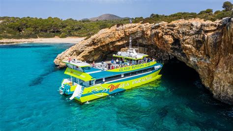 Desde Calas de Mallorca Excursión panorámica en barco con fondo de