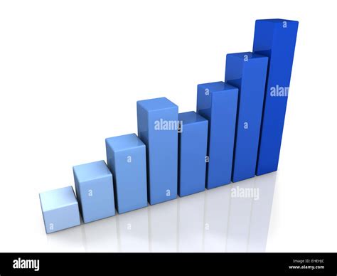 blue graph stock photo alamy
