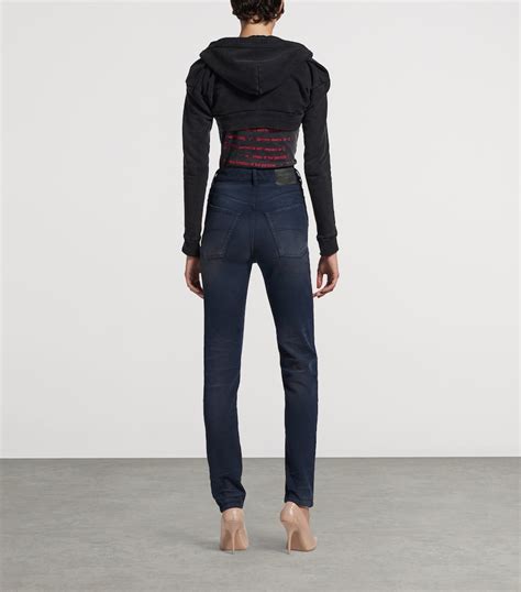 Balenciaga Gold Faded Skinny Jeans | Harrods AE