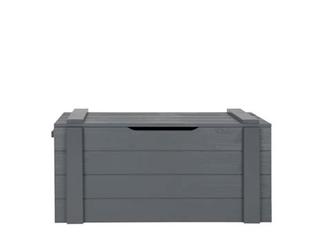 Denis Coffre Jouets Bois Couleur Gris Anthracite Drawer