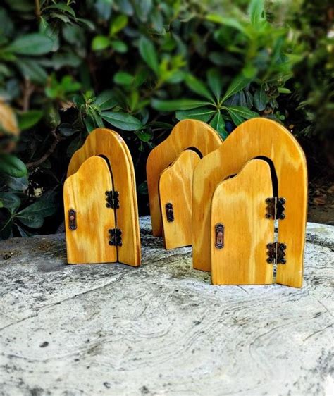 Fairy Door That Opens And Closes Faerie Garden Functional Handcrafted