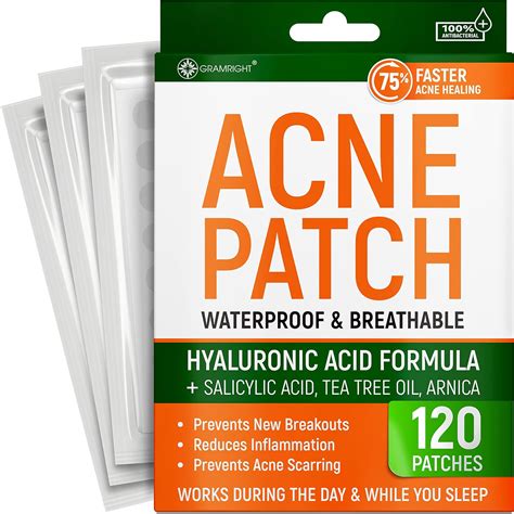 Gramright Parches Para El Acn Vendajes Hidrocoloides Naturales Para El