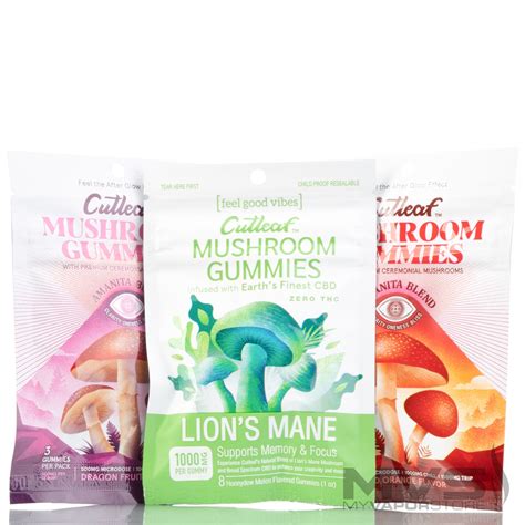 Now Available Cutleaf Mushroom Gummies Pack Of 3