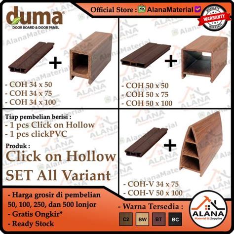jual duma wpc click  hollow set  variant