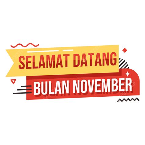 Selamat Bulan November Png Vector Psd And Clipart With Transparent