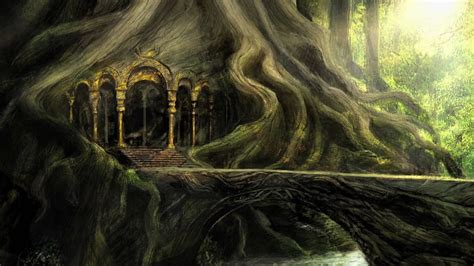 Mirkwood, The Woodland Realm. The Hobbit concept... - Elven Forest