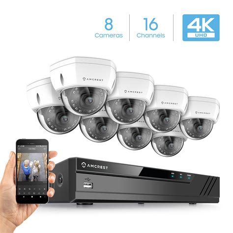 Amcrest Ch K Security Camera System W H K Mp Nvr X K