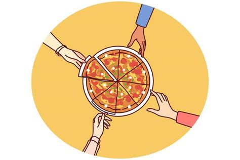 People Eating Pizza Vector Art Icons And Graphics For Free Download