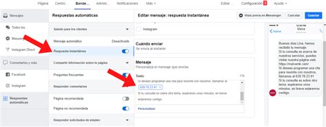 Como Configurar Respuestas Automaticas En Messenger Actualizado