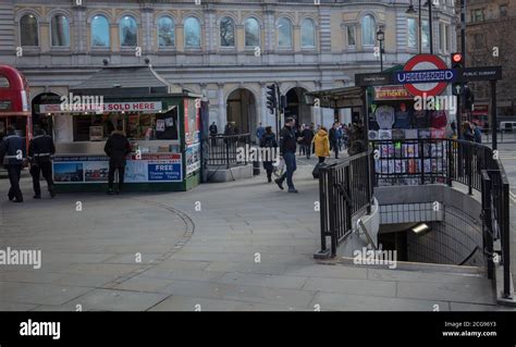 Entrance And Exit Seen From Charing Cross Underground Station With