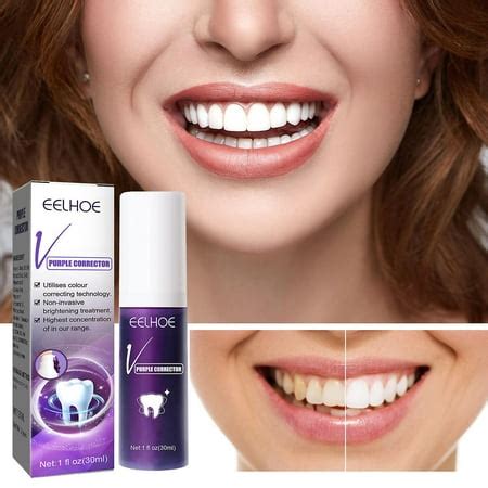 Non-invasive Purple Teeth Whitener Tooth Paste, Teeth Whitening Toothpaste, Purple Toothpaste ...