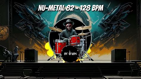 Nu Metal Drumtrack 128 Bpm Backing Drums Youtube