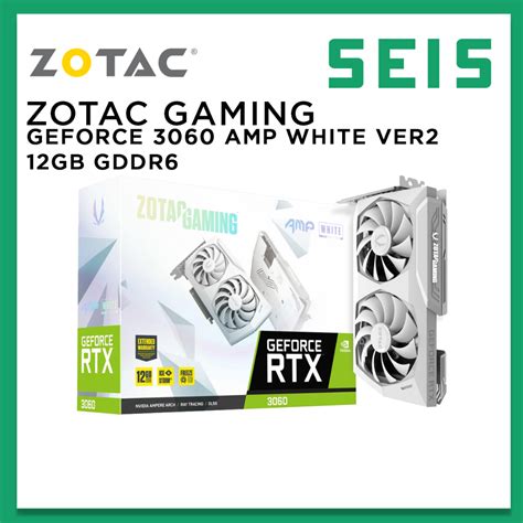 Zotac Gaming Geforce Rtx 3060 Amp White Edition Ver2 12gb Gddr6 Zt A30600f 10p Gpu Graphic Card