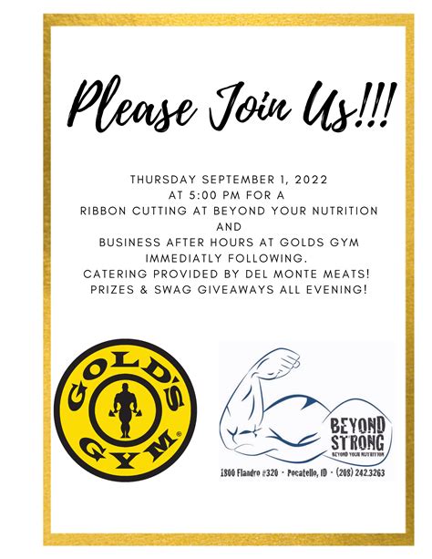 Business After Hours Hosted by Gold's Gym - Pocatello-Chubbuck Chamber
