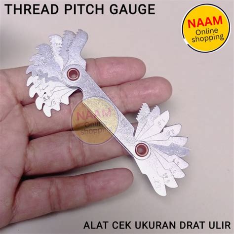 Jual Pengukur Drat Ulir Baut Thread Pitch Gauge Alat Cek Ukuran