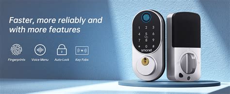 Door Locks With Keypadssmonet Fingerprint Keyless Entry Smart Deadbolt