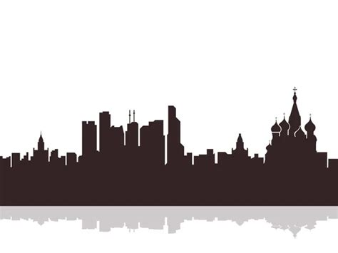 Moscow city skyline silhouette Stock Vector Image by ©Sky-Designs ...