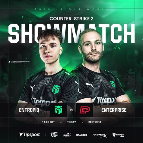 Entropiq Vs Enterprise Showmatch Promo Esports Poster Twitter Feed