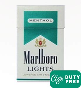 Marlboro Lights Menthol - Duty Free Cigarettes