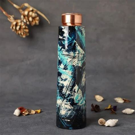 Copper Enamel Mina Print Water Bottle Ltr At Rs Piece Meena