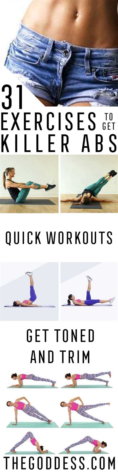 31 Best Exercises For Abs The Goddess Egzersiz Diyet