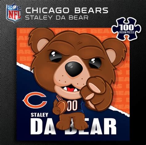 Masterpieces Staley Da Bear - Chicago Bears Mascot 100 Piece Jigsaw ...