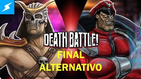 Shao Kahn Vs M Bison Death Battle Final Alternativo Sub Español