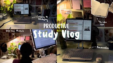 Study Vlog Lots Of Stu Dying Being Productive Rainy Days Finals