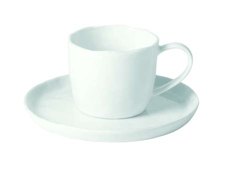 Lot De Tasses Th Avec Sous Tasses En Porcelaine Cm Blanc