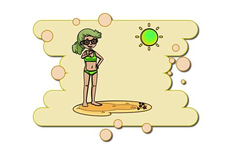 Girl Bikini Beach Icon Graphic Design Graphic By Grandprixstudio Creative Fabrica