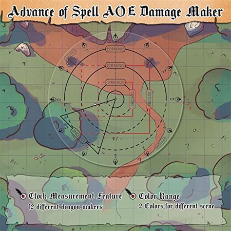 Byhoo Spell Aoe Damage Marker Dnd Area Effect Template Grid Or Hex