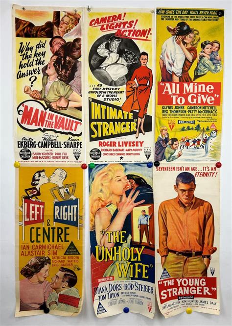 Lot - Vintage Daybill Movie Posters (6)