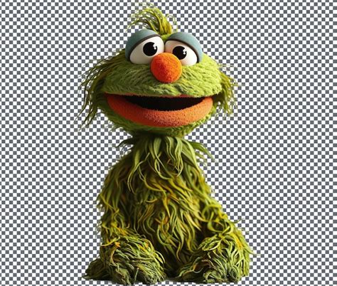 Premium Psd Magnificent Oscar The Grouch Isolated On Transparent