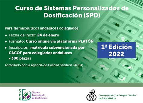 Primera Edici N Del Curso De Sistemas Personalizados De Dosificaci N