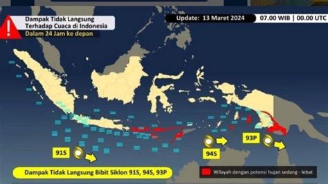 BMKG Minta Masyarakat NTT Waspada Bibit Siklon Tropis 94S Terpantau Di