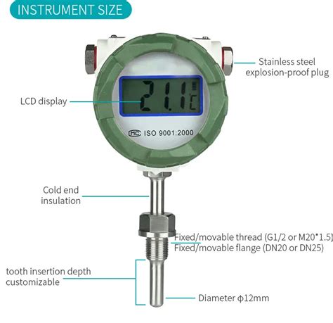 Explosion Proof Temperature Transmitter Pt100 Thermometer Field Display Digital Temp Sensor