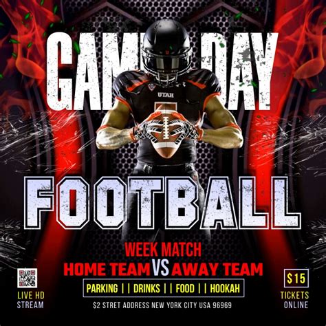 Copy Of Game Day Flyer Postermywall