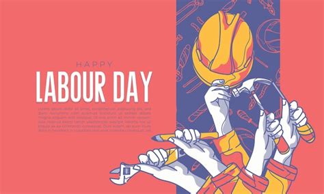 Premium Vector Happy Labor Day Banner Design Template Vector Illustration