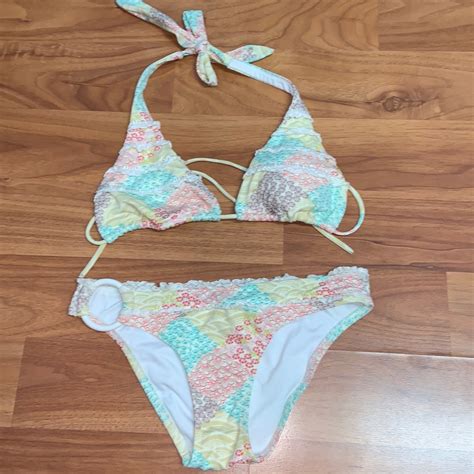 Victorias Secret Beaded Ruffle Bikini Gem