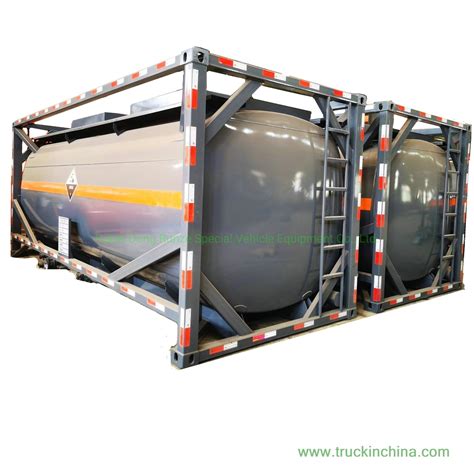 20feet Steel Lined PE ISO Container Tank For Hydrochloric Acid Sodium