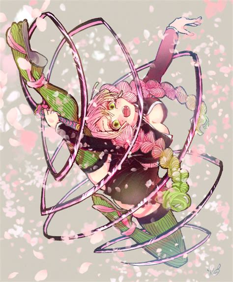 Blossoming Mitsuri by 🌸畑みかん : r/KimetsuNoYaiba