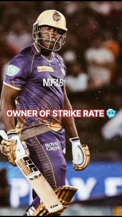 Highest Strike Rate In Ipl History 🥶 Shorts Cricket Andrerussell