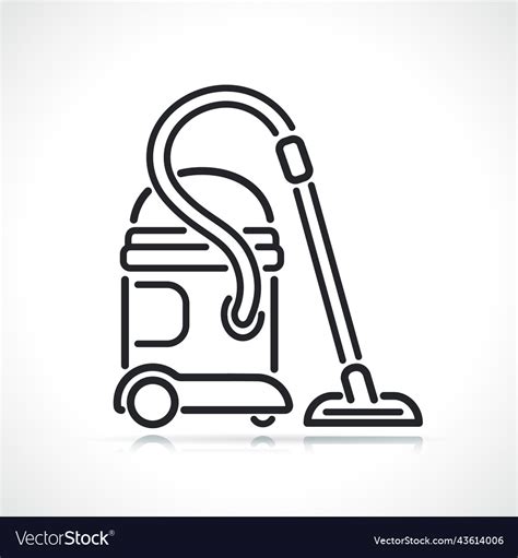 Vacuum Cleaner Or Hoover Icon Royalty Free Vector Image