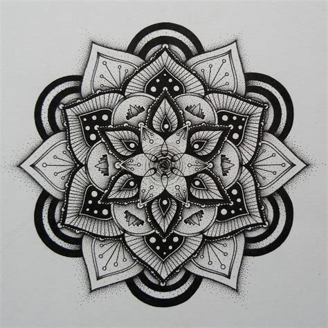 Lotus Mandala Tattoo Dotwork Lotus Dotwork Tattoo Tattoos Dot