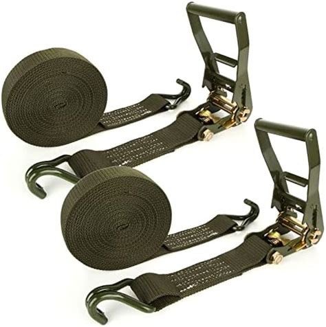 Amazon 2 Pack 2 Inch Ratchet Straps Heavy Duty 20ft Tie Down