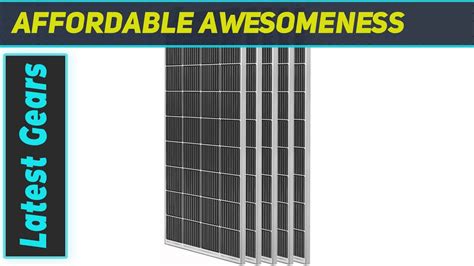 Unlocking Solar Power WERCHTAY 1000W 9BB Solar Panel Review YouTube